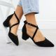 2. Sergio Leone SK-830 women's black block heel sandals