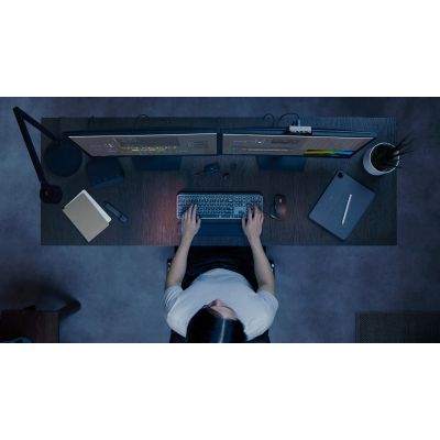 6. MX Keys S Wireless Keyboard and Mouse Set - Graphite, German Version