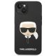 3. Karl Lagerfeld Silicone Karl`s Head Case for iPhone 13 / 14 / 15 - Black