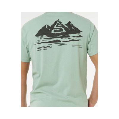 4. RIP CURL Vaporcool Search Peak Tee Green