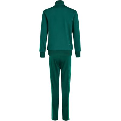 2. adidas Seasonal Essentials Tiberio 3-Stripes Kids Tracksuit Green KT1665