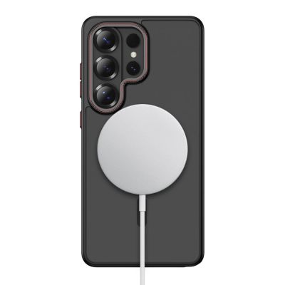 4. Tech-Protect MagCam MagSafe Case for Samsung Galaxy S26 Ultra - Black and Red