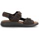 2. Men's brown leather sandals with Velcro Rieker 26450-26