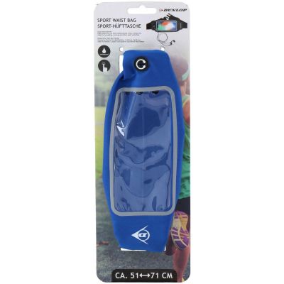 6. DUNLOP BLUE SPORTS WATERPROOF WAIST BAG FOR RUNNING WITH PHONE WINDOW
