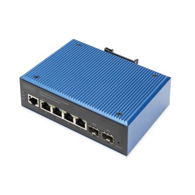 4+2-Port L2 Managed Gigabit Ethernet Industrial Switch 4 x GE RJ45 + 2 SFP Port