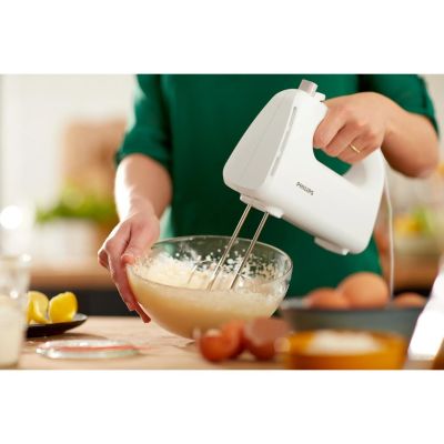 8. Philips HR3705/00 Hand Mixer (300W; white)
