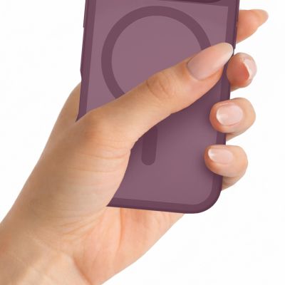 7. 3mk Misty MagCase Deep Cherry case for iPhone 17 Pro/ 18 Pro - burgundy