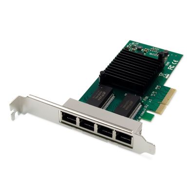 Digitus 4-port Gigabit Ethernet network card, RJ45, PCI Express, Intel I350