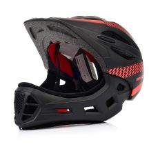 Meteor Lupus S Full-Face Bike Helmet 48-52 cm Black/Red