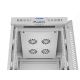 6. 19" 15U 600x800 gray glass door LCD installation rack cabinet Lanberg (Flat Pack) V2