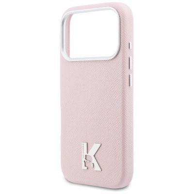 6. Karl Lagerfeld Karl Head Logo MagSafe Case for iPhone 17 Pro Max - Pink