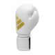 26. Adidas SPEED 50 boxing gloves white gold
