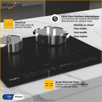 8. WHIRLPOOL WL S7960 NE FlexiCook Slider induction hob