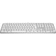 3. Logitech Master MX Keys S for Mac Keyboard Office RF Wireless + Bluetooth QWERTY American International Aluminum, White