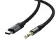 4. Acefast J11 USB-C to 3.5mm mini jack cable 1m - black