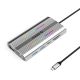 Orico XCR 12in1 RGB USB-C Docking Station 3x USB-A USB-C PD 100W HDMI 4K VGA RJ45 Gigabit SD and microSD Card Reader - Silver