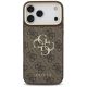 3. Guess 4G Big 4G Classic Logo Big Strap Metal Buttons Case for iPhone 17 Pro Max - Brown
