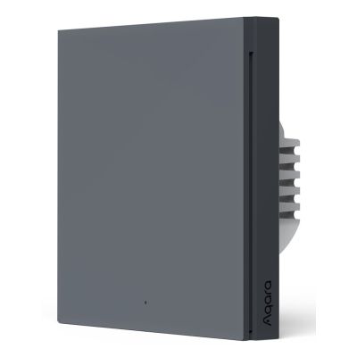 AQARA SMART WALL SWITCH H1 GRAY (NO NEUTRAL, SINGLE ROCKER)