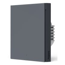 AQARA SMART WALL SWITCH H1 GRAY (NO NEUTRAL, SINGLE ROCKER)