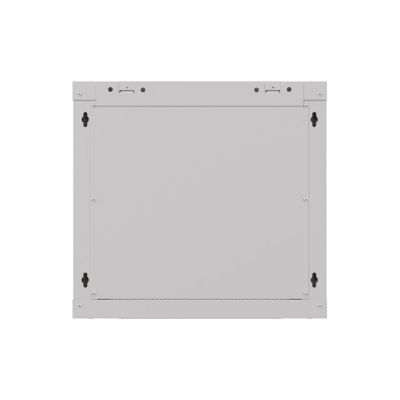 8. Wall-mounted installation rack cabinet 19" 9U 540x350 gray glass door LANBERG (FLAT PACK)