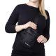 9. Wozinsky WMS-W1 Unisex Mini Shoulder Bag Waterproof Dual-Compartment for Phone - Black