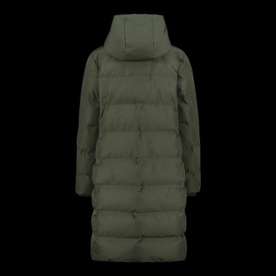 5. CMP women's hooded coat, insulated, waterproof, green (34K0096/F905)