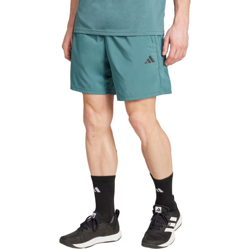 Men's adidas Train Essentials Woven Training Shorts Green JW2493