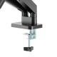 4. GEMBIRD DESK ARM/MOUNT FOR TWO MONITORS (ADJUSTABLE) 17"-32", LOAD UP TO 10KG, BLACK