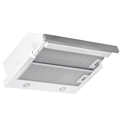 10. Under-cabinet telescopic hood AKPO WK-7 LIGHT ECO 50 INOX (265.5 m3/h; 500mm; stainless steel color)