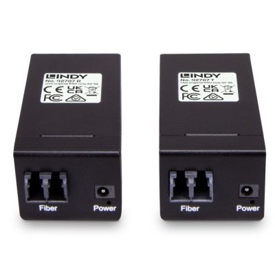 5. Lindy 42707 AV Extender AV Transmitter and Receiver Black