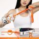 4. 150 cm adjustable neck and shoulder strap with steel plate - orange