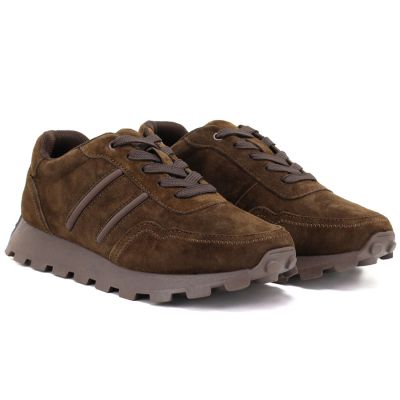4. Leather platform sneakers brown S.Barski
