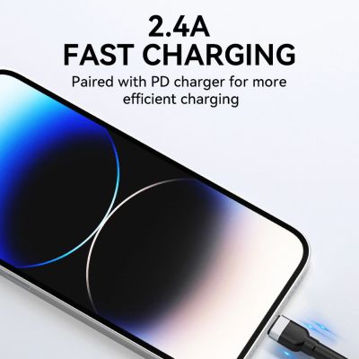 7. Wozinsky WNBAL1 USB-A / Lightning 2.4A cable 1 m - black