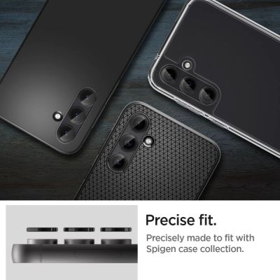 12. Spigen Glas.tR EZ Fit Optik Camera Protector for Samsung Galaxy S23 FE - Black 2 pcs.