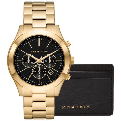 Men's Watch + Card Case MICHAEL KORS MK1076SET + BOX