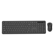GEMBIRD WIRELESS SLIM PRO BUSINESS DESK KEYBOARD + MOUSE SET, BLACK, RU LAYOUT
