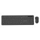 GEMBIRD WIRELESS SLIM PRO BUSINESS DESK KEYBOARD + MOUSE SET, BLACK, RU LAYOUT