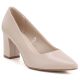 6. Women's cream pink pumps on the block heel Sergio Leone PB414