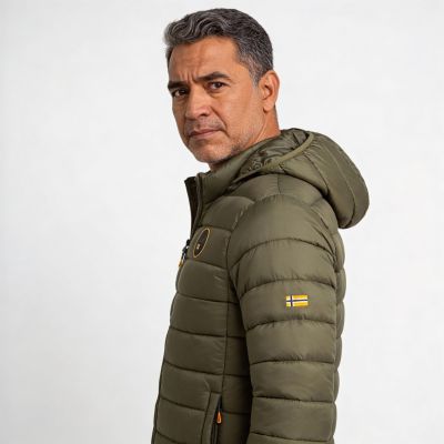 7. Geographical Norway men's jacket AMIGOMAP LONG HOOD DB KAKI MEN 233 KAKI (WZ5087H/GN-KAKI)