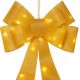 6. DECORATIVE BOW 60CM GOLD 25 LED