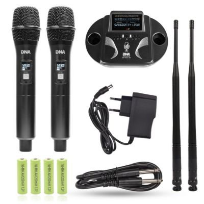 10. UMA VOCAL SET - Dual wireless set 2x handheld microphone + receiver with microphone charging station
