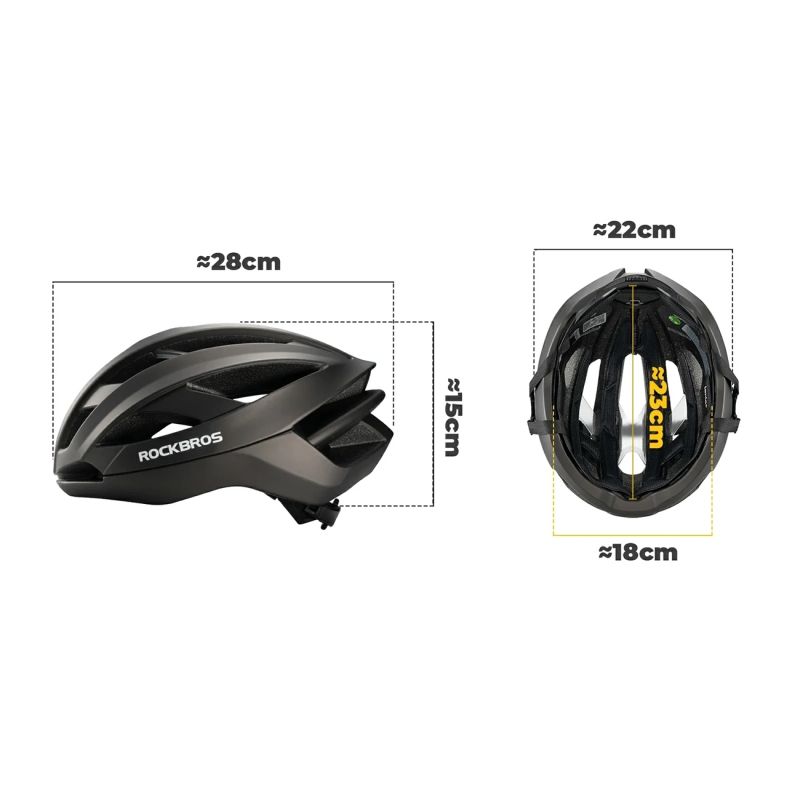 7. Universal cycling helmet Lingzhe LK-69 size L black 58-62 cm