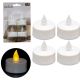 15. SET OF 4 LED TEA LIGHT CANDLES
