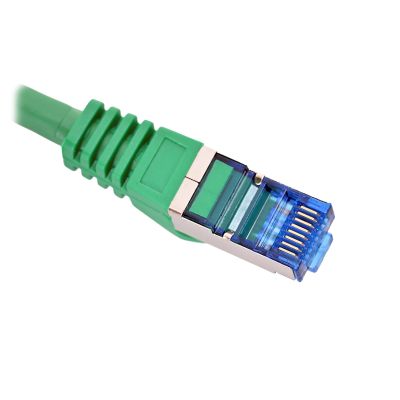 5. LANBERG PATCHCORD S/FTP CAT.6A 0.5M GREEN LSZH CCA (FLUKE PASSED) PCF6A-10CC-0050-G