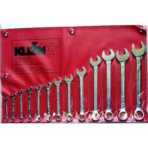 FORGE COMBINATION SPANNER SET 9 pcs 8-24mm Cr-V RWPn
