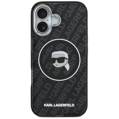 3. Karl Lagerfeld IML Karl Head Logo MagSafe Case for iPhone 17 - Black