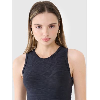 Women's bodysuit with a cutout back 4F 4FWSS25TBODF005-20S