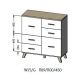 3. Chest of drawers LOTTA 110 2D4S wotan + matt black