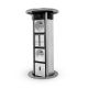 Desk column not equipped for mounting in a countertop socket standard 22.5x45 mm (45x45mm), 8M (4x2M)