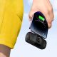15. Wozinsky WF16-YCS 5000mAh 15W USB-C Mini Power Bank with Built-in USB-C Cable and Apple Watch Charger - Black